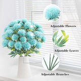 1 x Brand New ALAGIRLS H2302 6 Bunches Artificial Dandelions for Garden Decoration Blue - RRP €19.2