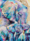 1 x RAW Customer Returns shixpiov Elephant Diamond Painting Pictures Adults, 5d Diamond Painting Accessories, Colorful Round Drill Sets for Beginners, Perfect Gifts for Living Room Office and Bedroom Wall Decoration 30 x 40 cm  - RRP €10.07