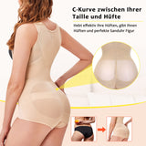 1 x RAW Customer Returns Junlan Body Shapewear - Women s Tummy Shaping Bodysuit, Beige, XXL - RRP €24.0