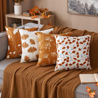 2 x Brand New MIULEE Set of 4 Happy Sun Printing Polyester Sofa Cushion Cover Home Decor Sofa Bedroom Bed Pillowcase 18x18 Inch 45X45cm - RRP €38.4