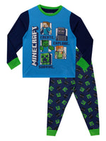 1 x RAW Customer Returns Minecraft Pajamas Boy s Long Sleeve Creeper Pajamas Gamer Pajamas for Children Multicolor 9-10 Years - RRP €22.28