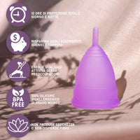 1 x Brand New Bibrad Menstrual Cup - 2 Menstrual Cups in Sizes M and L, Sterilizer and Cotton Carry Bag - 100 Soft Medical Silicone, Washable and Reusable ML  - RRP €16.72