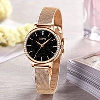 1 x RAW Customer Returns CIVO Women s Watch Analogue Quartz Watch Waterproof Mesh Strap Fashion Dress Elegant Casual Designer Wrist Watch Ladies Business Elengate for Women Rose Gold - RRP €24.19