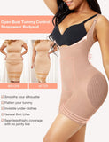 1 x RAW Customer Returns FeelinGirl Shapewear for Women Tummy Control Shaping Body with Adjustable Straps Bodyshape Body Shaper Faja Bodysuit High Waist Figure Shaping Underbust Beige XL XXL - RRP €26.98