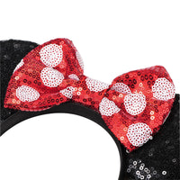 1 x Brand New Mouse Ears Headband, Bow Headband for Women Hairband with Mouse Ears and Bow for Children and Adults Birthday Valentine s Day Halloween Christmas - RRP €20.4