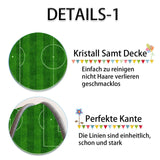 1 x RAW Customer Returns TYKTZXY Football Pitch Carpet, Funs Home Decor Play Mat for Boys Girls Sports Theme Room Green 140 200cm - RRP €72.99