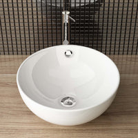 1 x RAW Customer Returns Washbasin for your Main and Guest Bathroom Waschbecken24 38x38x16cm, White A87  - RRP €66.11