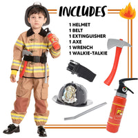 1 x Brand New Spooktacular Creations Child Unisex Fireman Costume Medium 8-10 yrs  - RRP €45.99