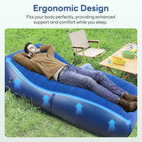 1 x RAW Customer Returns XIAZIR Inflatable Bed, Inflatable Couch, Ultra-wide 90cm Luxury Car Inflatable Mattress with Built-in Pump, Comfort Top, Portable Air Mattress Chair for Camping, Picnic, Hiking, Home - RRP €69.99