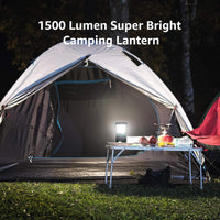 1 x RAW Customer Returns Lepro Camping Lamp, Super Bright 1500 Lumen Outdoor Lights, 4 Light Modes Battery Powered Searchlight, Waterproof Emergency Light for Power Outages, Hiking, Emergency, Fishing and so on - RRP €19.99