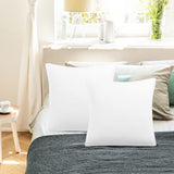 3 x Brand New PiccoCasa pillowcase 40x40, set of 2 pillowcases with zipper made of microfiber, super soft and comfortable pillowcases, white - RRP €33.27