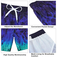 1 x RAW Customer Returns IDGREATIM Toddler Boys Swim Trunks Girls 3D Print Swimming Beach Short Outdoor Waterproof Sporty Shorts With Pockets - RRP €20.99