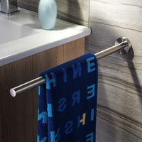 1 x RAW Customer Returns ZUNTO towel holder stainless steel bathroom towel rail wall mounting brushed 40 cm - RRP €15.99