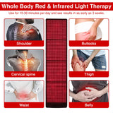 1 x RAW Customer Returns JOBYNA infrared therapy red light therapy for pain, 660nm 850nm LED red light therapy, red light lamp infrared lamp with timer, 3 temperature deep therapy whole body  - RRP €679.66