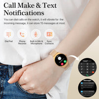 1 x RAW Customer Returns Nemheng Women s Smartwatch with Telephone Function, 1.39 Inch Touchscreen Watch with Heart Rate Monitor, Sleep Monitor, Menstrual Cycle, Pedometer, 113 Sports Modes, Sports Watch for Android iOS - RRP €50.33