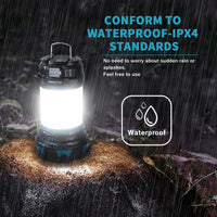 1 x RAW Customer Returns ELUTENG USB Rechargeable Camping Lamps, Waterproof LED Camping Light Lantern, 6 Mode Adjustable Flashlights, Rechargeable 4400AH with Perfect for Hiking, Fishing, Camping, Emergency - RRP €17.4