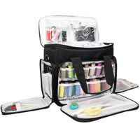 1 x RAW Customer Returns Crafts Co sewing machine bag with sturdy handles Transport bag for sewing machine with practical storage compartments Sewing machine case Bag for sewing machine 30cm x 14cm x 28cm - RRP €32.99