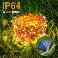 1 x RAW Customer Returns litogo 4 Pack Solar String Lights Outdoor, 12m 120 LED Solar Lights Outdoor 8 Modes Waterproof Copper Wire Lights Outdoor Fairy Lights for Garden, Christmas, Patio, Gate, Wedding, Party - RRP €27.99