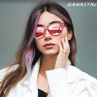 1 x RAW Customer Returns KANASTAL Women s Pink Sunglasses Polarized Mirror Men s Pink Frames Pink Lenses Square Classic Retro Oculos de Sol Feminino UV Protection Sunglasses Pink - RRP €18.83