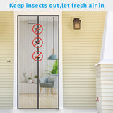 1 x RAW Customer Returns 4UMOR fly screen balcony door 90x220cm stronger magnets fly screen door without drilling insect protection balcony door for balcony door living room patio door door curtain fly curtain not shortenable black - RRP €17.14