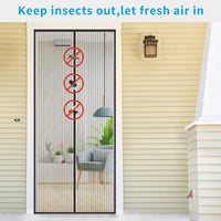 1 x RAW Customer Returns 4UMOR fly screen balcony door 90x220cm stronger magnets fly screen door without drilling insect protection balcony door for balcony door living room patio door door curtain fly curtain not shortenable black - RRP €17.14