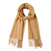 1 x Brand New Cozy warm winter scarves - long women s scarf with cotton fringes - cashmere feel - RRP €16.14