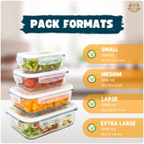 1 x RAW Customer Returns LG Luxury Grace pack of 4 glass food storage containers. Various sizes 0.36 0.60 1 1.50 L . Airtight and steam vent. Suitable for microwave, oven, freezer and dishwasher. BPA free. - RRP €36.09