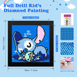 2 x Brand New NAIMOER Diamond Painting Stitch Kits for Kids with Frame, Framed Diamond Painting for Kids Age 6-12, 5D Cartoon Diamond Painting Kids Mosaic DIY Craft for Home Decor 8x8inch - RRP €12.68