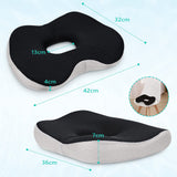 1 x RAW Customer Returns Feagar Donut Seat Cushion, Orthopedic Ergonomic Memory Foam, Seat Ring for Chair Office Car, Pain Relief, Better Seat Comfort, Without Gel - RRP €35.59