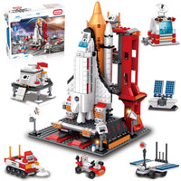 1 x RAW Customer Returns Sitodier Space Exploration Shuttle Building Toy, 1008pcs Aerospace Construction Kit for 6 Years with Rocket and Rocket Launcher, Construction Toy for 8-14 Years Boys Girls - RRP €35.53