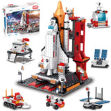 1 x RAW Customer Returns Sitodier Space Exploration Shuttle Building Toy, 1008pcs Aerospace Construction Kit for 6 Years with Rocket and Rocket Launcher, Construction Toy for 8-14 Years Boys Girls - RRP €35.53