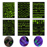 1 x Brand New SUNTRADE Nail Art Stickers 3D Self Adhesive Nail Art Accessories Nail Stickers for Women Girls Manicure Tips Charms Decoration DIY Nail Art Accessories - RRP €20.4