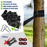 1 x RAW Customer Returns Anyoo Hammock Outdoor Cotton Comfortable Fabric with Tree-Friendly Straps for Hanging, Robust Portable Hammock with Travel Bag for Garden, Indoor, Balcony, Patio, Camping - RRP €27.99