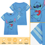 1 x RAW Customer Returns Disney Stitch Pajamas Kids Girls Short Nightwear T-Shirt and Short Pyjama Bottoms Set for Children and Teenagers Boys Girls 4-14 Years Blue Stitch, 11-12 Years  - RRP €21.99