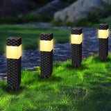 1 x RAW Customer Returns Joomer Solar Lights Outdoor, 8 Pieces Square Fashion Solar Outdoor Garden Lamp, Solar Path Lights Warm White LED Waterproof IP65 for Ground Courtyard Lawn Pathway - RRP €33.99