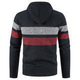 1 x Brand New GLESTORE Men s Winter Vest Hoodie Sweater Knitted Jacket Autumn Hooded Sweater with Pockets Knitted Cardigan for Men Red - RRP €31.13