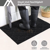 1 x RAW Customer Returns COSY HOMEER Indoor Doormat 60 x 90cm, Soft Absorbent and Dirt-Repellent Doormat Non-Slip, Low Profile Dirt Trapper Mat Machine Washable for Back Door, Entrance, Hallway, Kitchen, Black - RRP €30.24