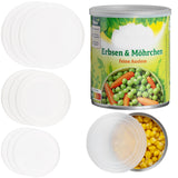 3 x RAW Customer Returns Can lids canning lids - 12 pieces, lids in 3 different sizes, universal lids made of transparent plastic for food pet food 400g cans 800g cans - RRP €29.04