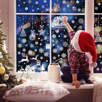 1 x Brand New Christmas decorations, 192pcs Christmas window stickers Christmas decorations window pictures self-adhesive Santa Claus reindeer snowflakes Xmas decoration for windows caf showcases party decoration - RRP €6.86