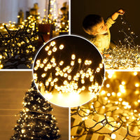 1 x RAW Customer Returns MOLVCE LED fairy lights outside and inside warm white Christmas lighting fairy lights with 8 light modes timer memory function, waterproof for Christmas tree, party, wedding, balcony, 10m, 100LEDs - RRP €17.14