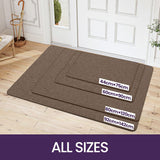 1 x RAW Customer Returns DEXI indoor doormat 60 x 90cm, non-slip dirt trapper mat, washable doormat, thin entrance doormat, durable doormat for indoor use, brown - RRP €34.79