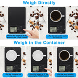 1 x RAW Customer Returns Coffee scale with timer, digital coffee scale 0.1g 3kg precise graduation, espresso scale, multifunctional kitchen scale food scale, tare function - RRP €10.07