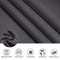 1 x RAW Customer Returns EurCross Shower Curtain 180x180 Dark Gray Waterproof Washable Bath Curtain for Bathroom, Anti-Mold and Quick-Drying, Textile Polyester Fabric Shower Curtains with 12 Rings - RRP €14.99