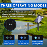 1 x RAW Customer Returns FLOWood pond aerator solar, 4W 3 modes oxygen pump for pond with 2200mAh battery, 54 l h air, 2 in 1 solar pond aerator with oxygen tube air bubble stone for aquariums pond garden ponds - RRP €29.99