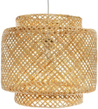 1 x RAW Customer Returns ATMOSPHERA INTERIOR DESIGNER Natural Bamboo Suspension 30 cm  - RRP €54.89