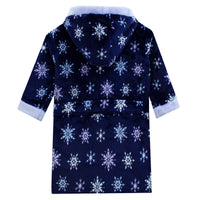 1 x RAW Customer Returns Disney Frozen Elsa and Anna Dressing Gown for Girls Blue Bathrobe for Girls 7-8 Years - RRP €30.79