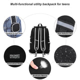 1 x RAW Customer Returns School backpack boys girls teenagers, school bags backpacks daypack for students boys women children, school bags set pencil case, school children s backpack bag laptop 3 5 7-12 grade years waterproof - RRP €42.78