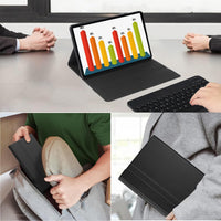 1 x RAW Customer Returns Jeloyutek for Lenovo Tab P12 Keyboard Case, QWERTZ Layout Magnetically Detachable Keyboard with Case for Lenovo Tab P12 12.7 inch TB370FU, Black - RRP €40.33