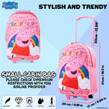 1 x RAW Customer Returns Peppa Pig Trolley Children Children s suitcase for girls Travel suitcase girls boys with extendable handle, main compartment two wheels hand luggage Suitable for vacation travel - RRP €57.05