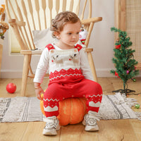 1 x RAW Customer Returns mimixiong Baby Romper Christmas Sweater Jumpsuits Clothes with Knitted Reindeers Red,12-18 Months  - RRP €22.99